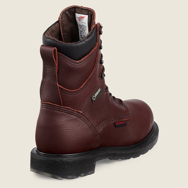 Red Wing Mens Supersole® 2.0 - 8-inch Waterproof Csa Toe - Safety Boots Burgundy - 6459HFICZ